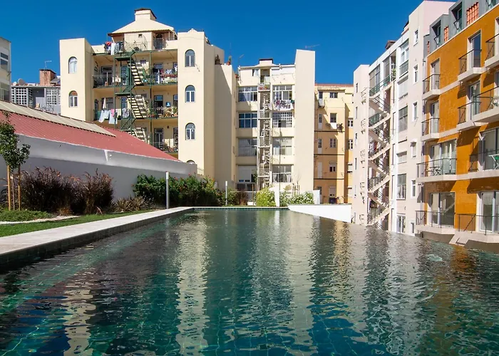 Appartement Deluxe 1 Bdr W/ Pool View By Lovelystay Lissabon