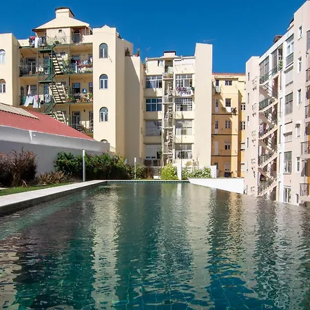Appartement Deluxe 1 Bdr W/ Pool View By Lovelystay Lisboa